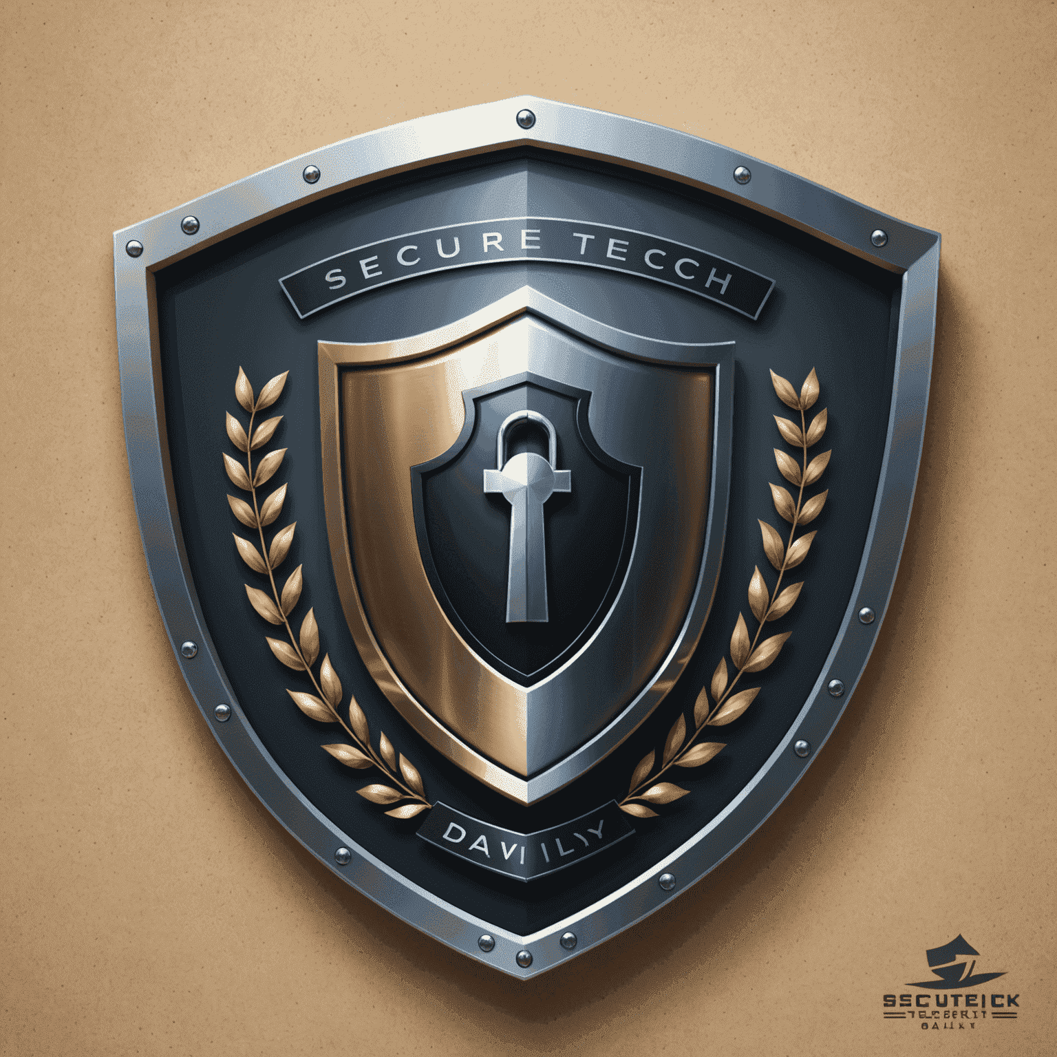 SecureTechDaily logo featuring a shield with a digital lock, symbolizing robust computer security