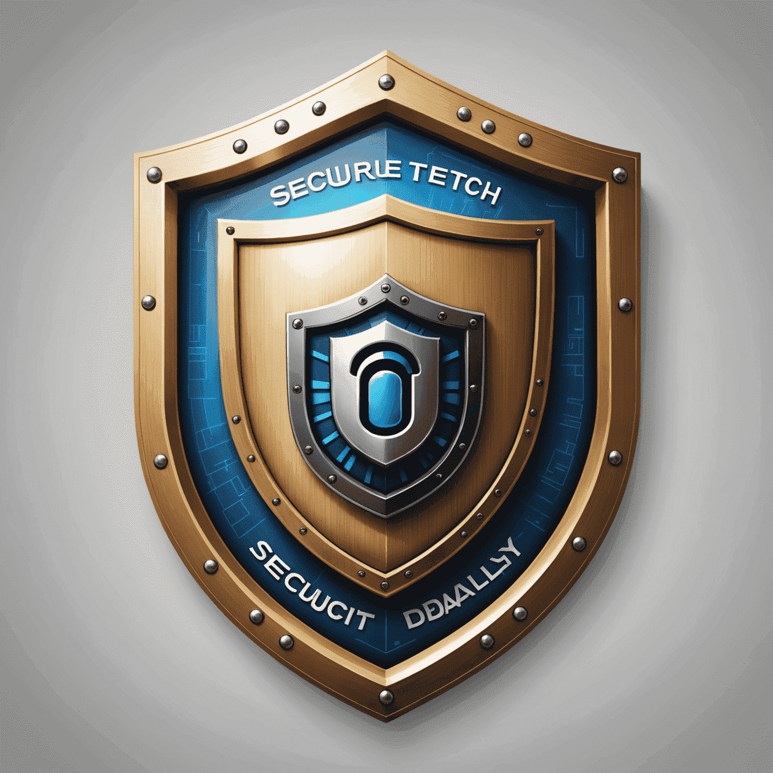SecureTechDaily logo featuring a shield with a digital lock, symbolizing robust computer security